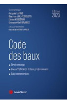 Code des baux (edition 2023)