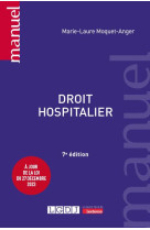 Droit hospitalier : à jour de la loi du 27 decembre 2023 (7e edition)