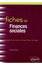 Fiches de finances sociales  -  rappels de cours et exercices corriges