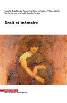 Droit et memoire