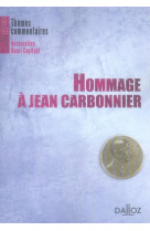 Hommage a jean carbonnier