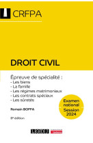 Droit civil : examen national session 2024 (8e edition)