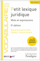 Petit lexique juridique (5e edition)