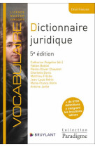 Dictionnaire juridique : definitions, explications et correspondances (5e edition)