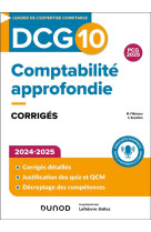 Dcg 10 - comptabilite approfondie - dcg 10 - dcg 10 - comptabilite approfondie - corriges 2024-2025