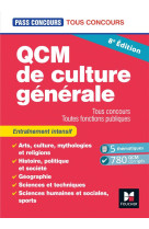 Pass'concours - qcm de culture generale - tous concours - 8e edition - entrainement