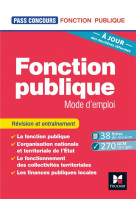 Pass'concours - fonction publique mode d'emploi - 9e edition - revision et entrainement