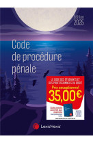 Code de procedure penale 2025 - jaquette blue lake