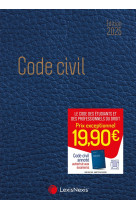 Code civil 2025 - jaquette blue leather