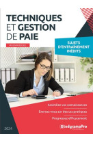 Projet professionnel - techniques et gestion de paie - 2024