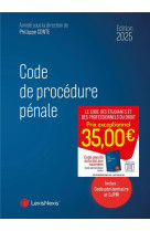 Code de procedure penale 2025