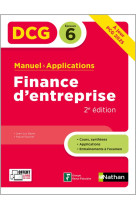 Finance d'entreprise - dcg - epreuve 6 - manuel et applications 2024