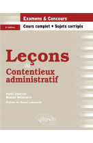 Lecons de contentieux administratif