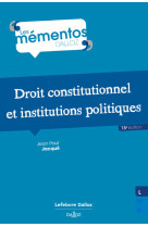 Droit constitutionnel et institutions politiques. 15e ed.