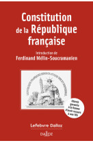 Constitution de la republique francaise. 22e ed.