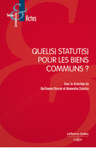 Quel(s) statut(s) pour les biens communs ?