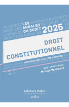 Annales droit constitutionnel 2025