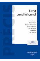 Droit constitutionnel 2025. 27e ed.