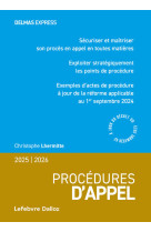 Procedures d'appel 2025/2026. 3e ed.