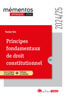 Principes fondamentaux de droit constitutionnel - cours integral et synthetique + tableaux et schema