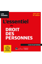 L'essentiel du droit des personnes - a jour de la loi du 18 mars 2024 relative aux violences intrafa