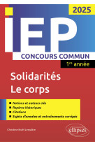 Concours commun iep 2025 - solidarites / le corps