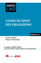 Cours de droit des obligations - un cours original, a la fois complet et synthetique. contrats, resp