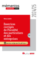 Exercices corriges de fiscalite des particuliers et des entreprises - 35 exercices corriges pour etr