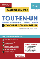 Sciences po - concours commun des iep 2025 - tout-en-un - questions contemporaines - histoire - angl