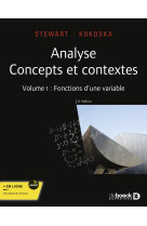 Analyse - concepts et contextes. volume 1 : fonctions d'une variable