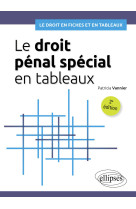 Le droit penal special en tableaux - a jour au 15 mars 2024