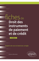 Fiches de droit des instruments de paiement et de credit - a jour au 1er mai 2024