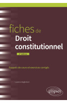 Fiches de droit constitutionnel - a jour au 15 mars 2024