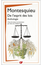 De l'esprit des lois : anthologie