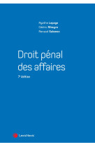 Droit penal des affaires