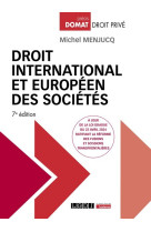 Droit international et europeen des societes - a jour de la loi ddadue du 22 avril 2024 ratifiant la