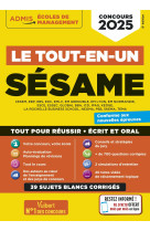 Le tout-en-un sesame - 39 sujets blancs - ecrits et oraux - tutos offerts - concours 2025