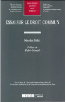 Essai sur le droit commun