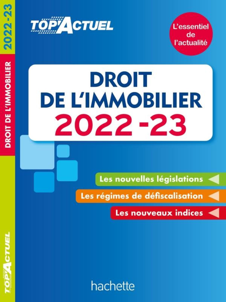 TOP ACTUEL DROIT DE L'IMMOBILIER 2022-2023 - BETTINI - HACHETTE