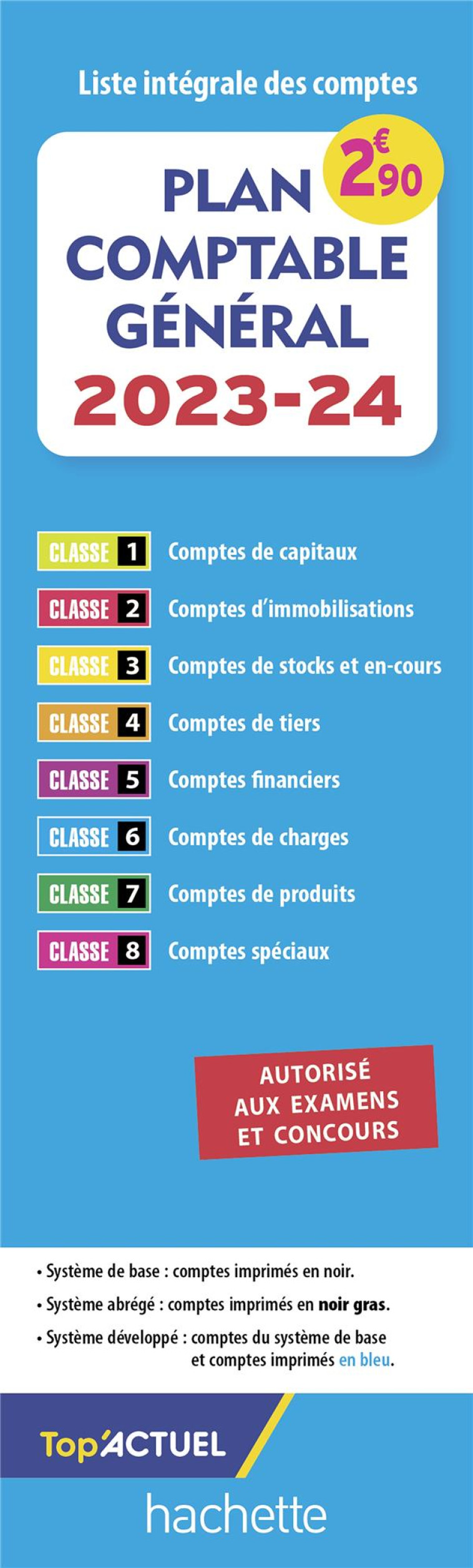 TOP'ACTUEL : PLAN COMPTABLE GENERAL (EDITION 2023/2024) - SOPEL DANIEL - HACHETTE