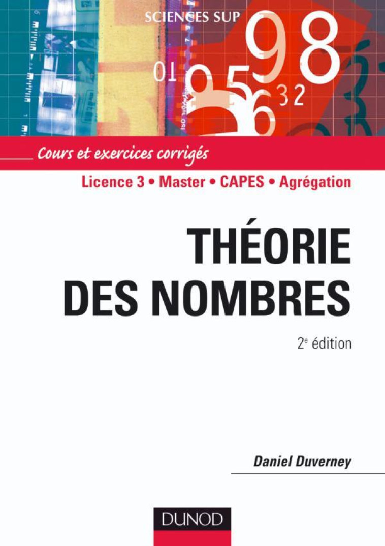 THEORIE DES NOMBRES (2E EDITION) - DUVERNEY/DAVID - DUNOD