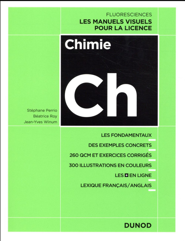 CHIMIE - COURS, EXERCICES ET METHODES - PERRIO/ROY/WINUM - DUNOD