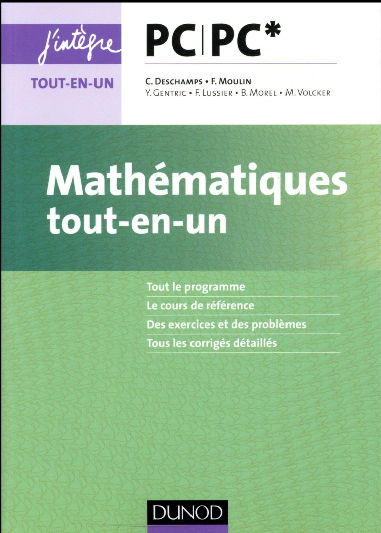 MATHEMATIQUES TOUT-EN-UN PC/PC* - MOULIN/GENTRIC/MOREL - Dunod