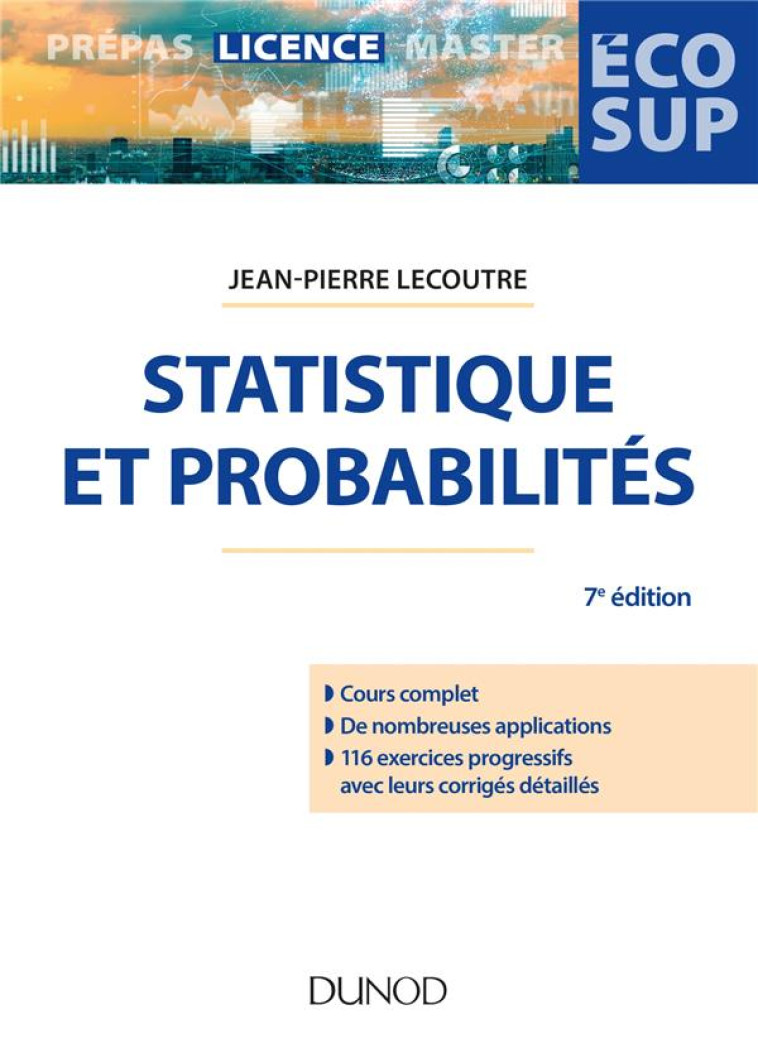 STATISTIQUE ET PROBABILITES (7E EDITION) - LECOUTRE JEAN-PIERRE - DUNOD