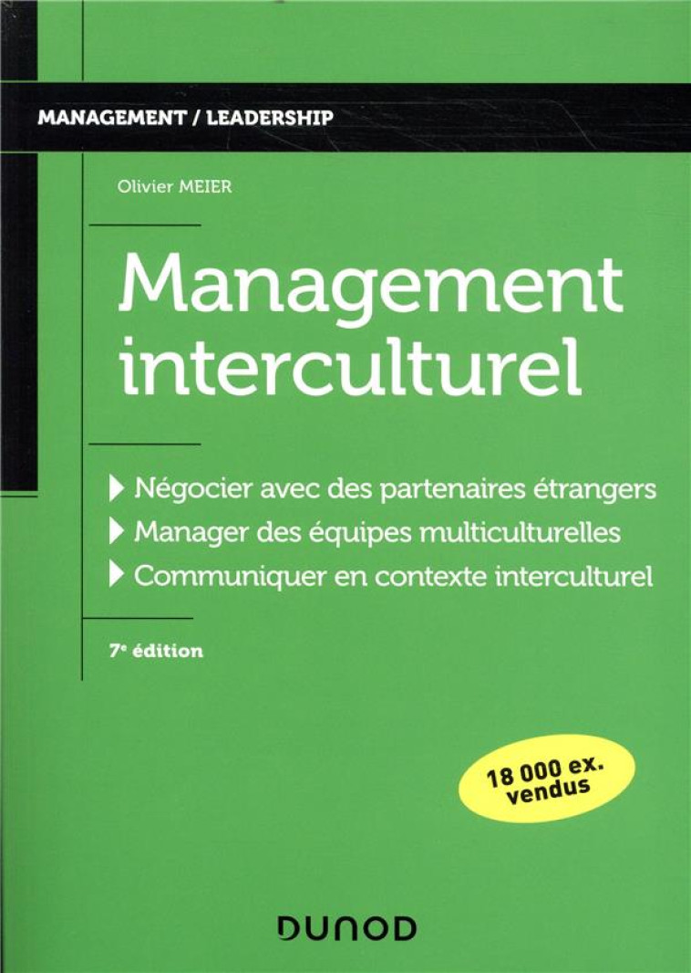 MANAGEMENT INTERCULTUREL - 7E ED - MEIER OLIVIER - DUNOD