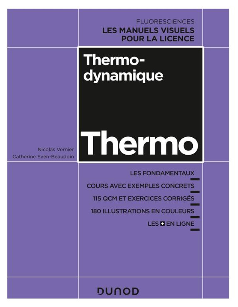 THERMODYNAMIQUE - VERNIER - DUNOD