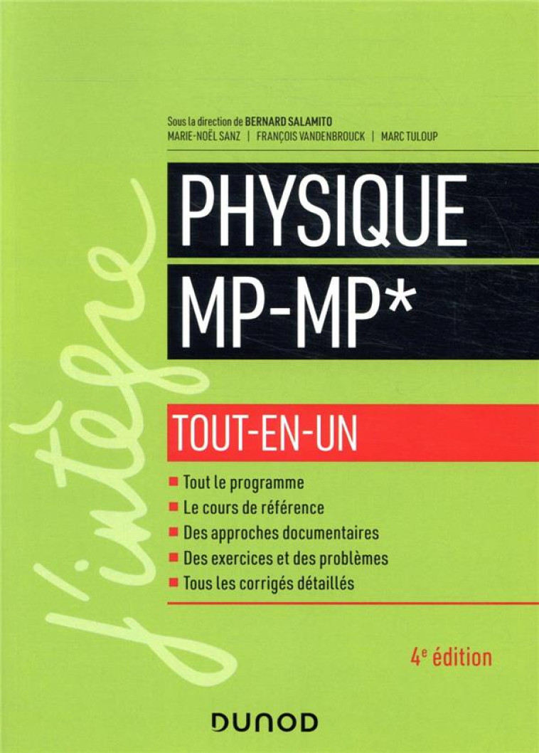 PHYSIQUE MP-MP*  -  TOUT-EN-UN (4E EDITION) - SALAMITO/SANZ/TULOUP - DUNOD