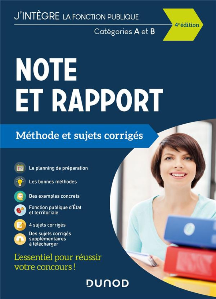 NOTE ET RAPPORT  -  METHODE ET SUJETS CORRIGES  -  CATEGORIES A ET B (EDITION 2021) - PIAN FRANCIS - DUNOD