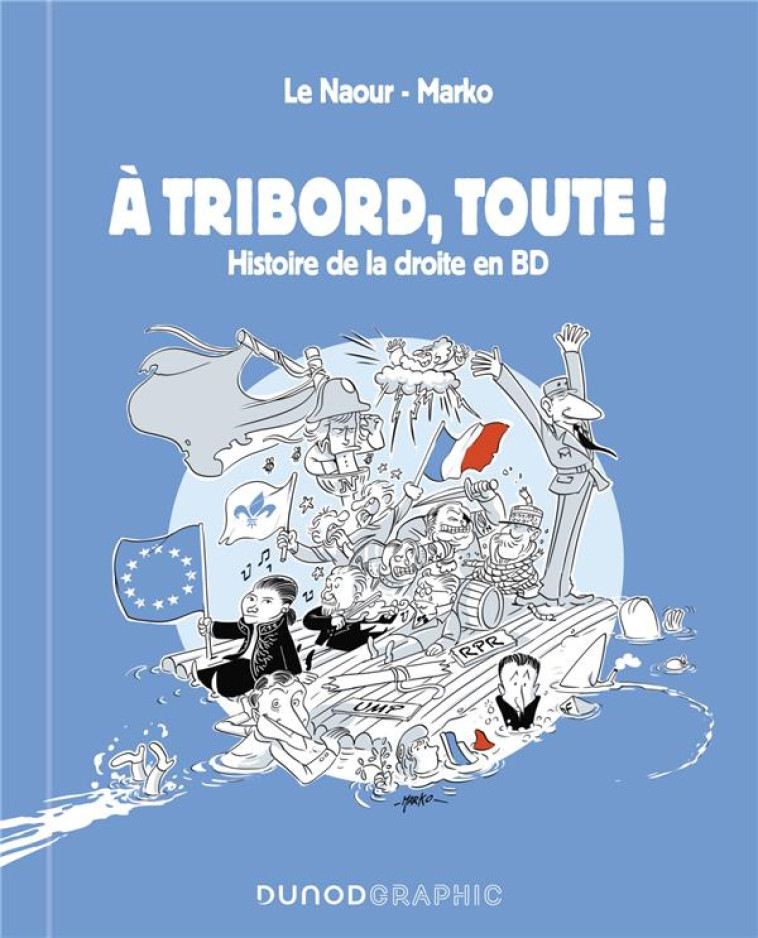 A TRIBORD, TOUTE ! HISTOIRE DE LA DROITE EN BD - LE NAOUR/MARKO - DUNOD