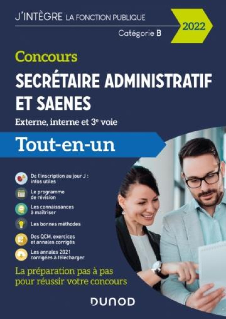 CONCOURS SECRETAIRE ADMINISTRATIF ET SAENES : TOUT-EN-UN (EDITION 2022) - BEYSSADE/BADUFLE - DUNOD